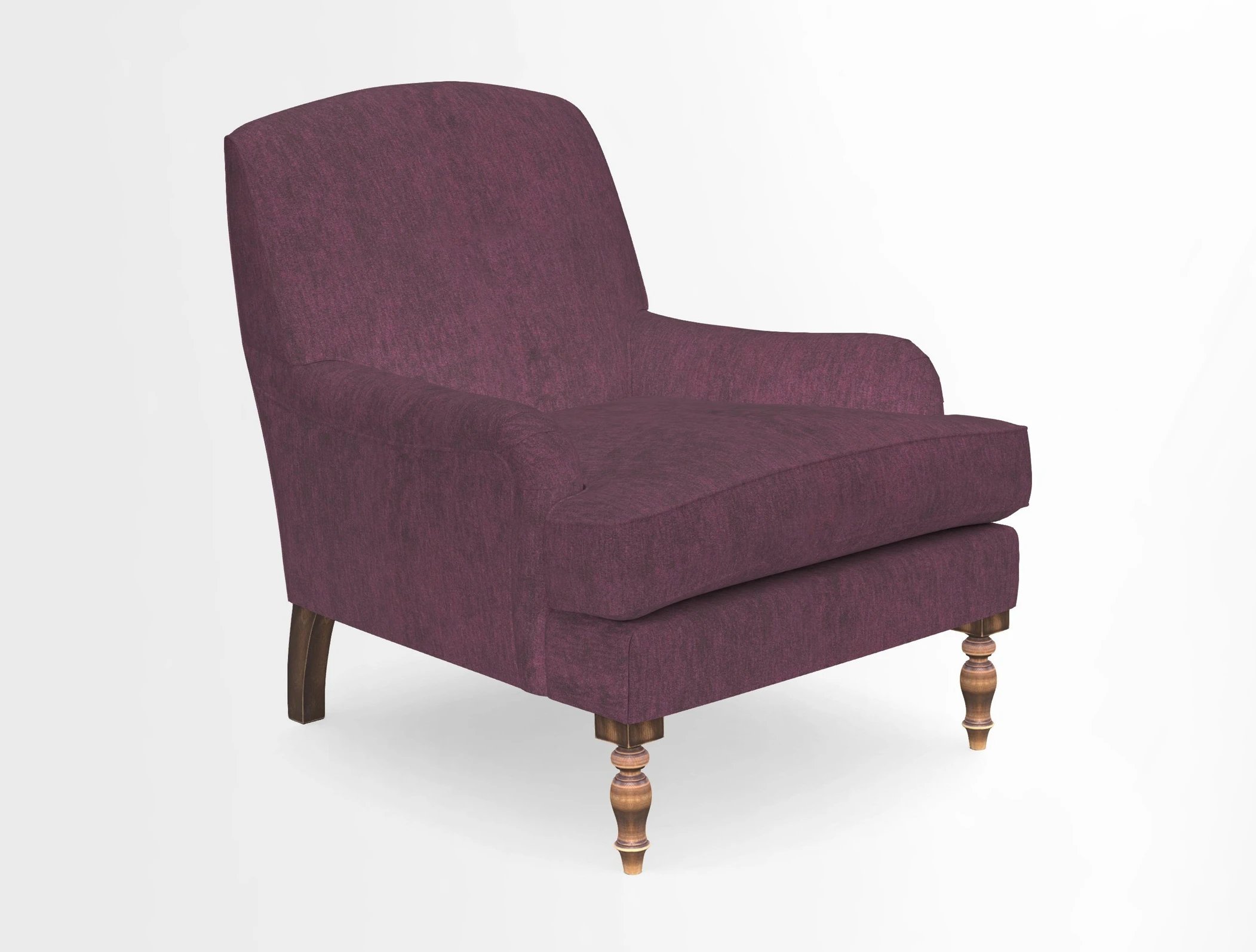 Lyndhurst Chair in V&A Threads of India Opulent-Velvets Lahore Dynasty Slate