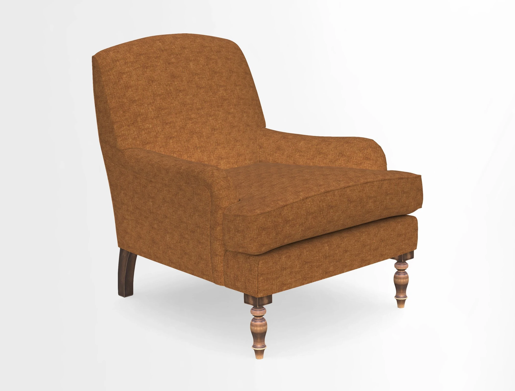 Lyndhurst Chair in V&A Threads of India Opulent-Velvets Lahore Dynasty Slate
