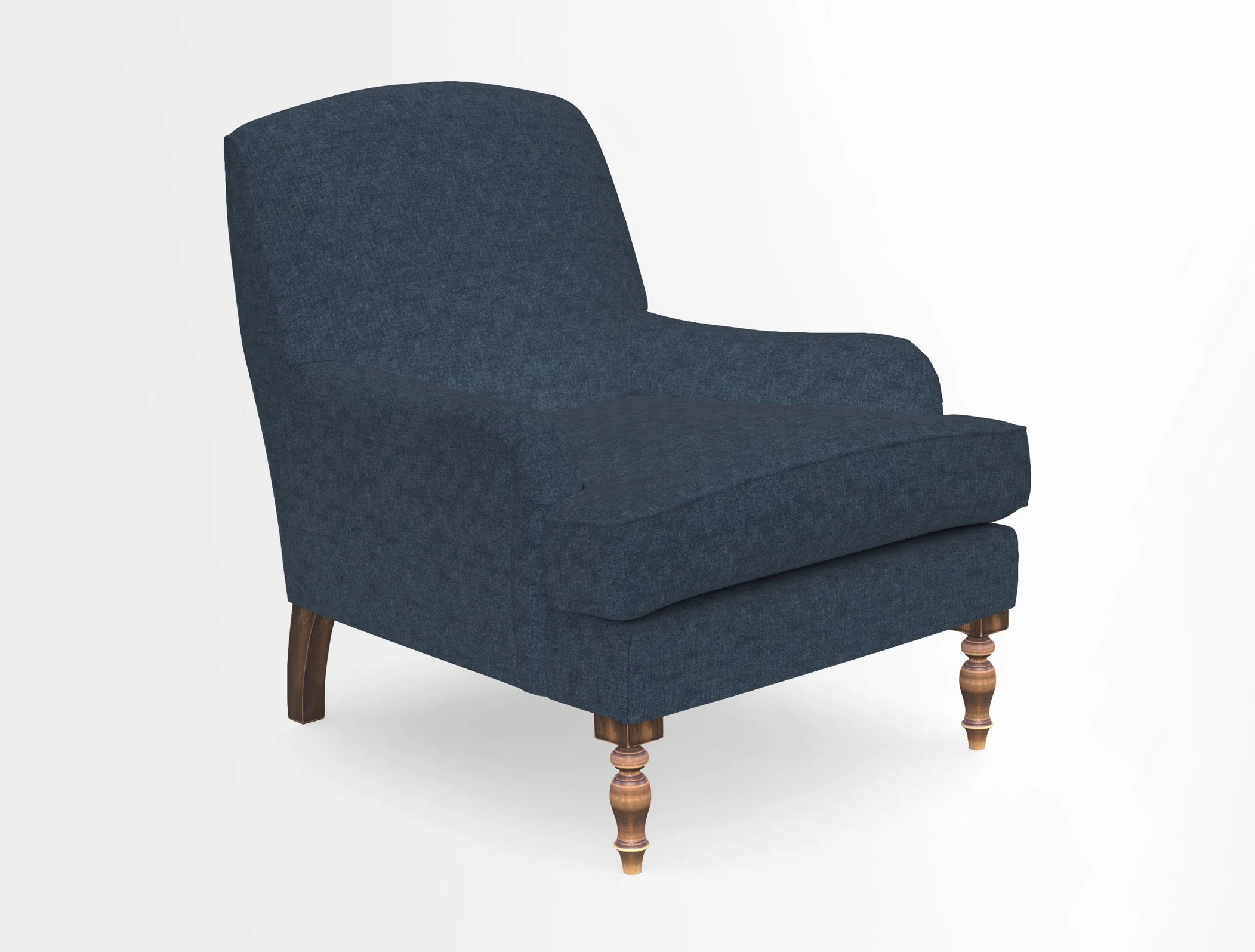 Lyndhurst Chair in V&A Threads of India Opulent-Velvets Lahore Dynasty Slate