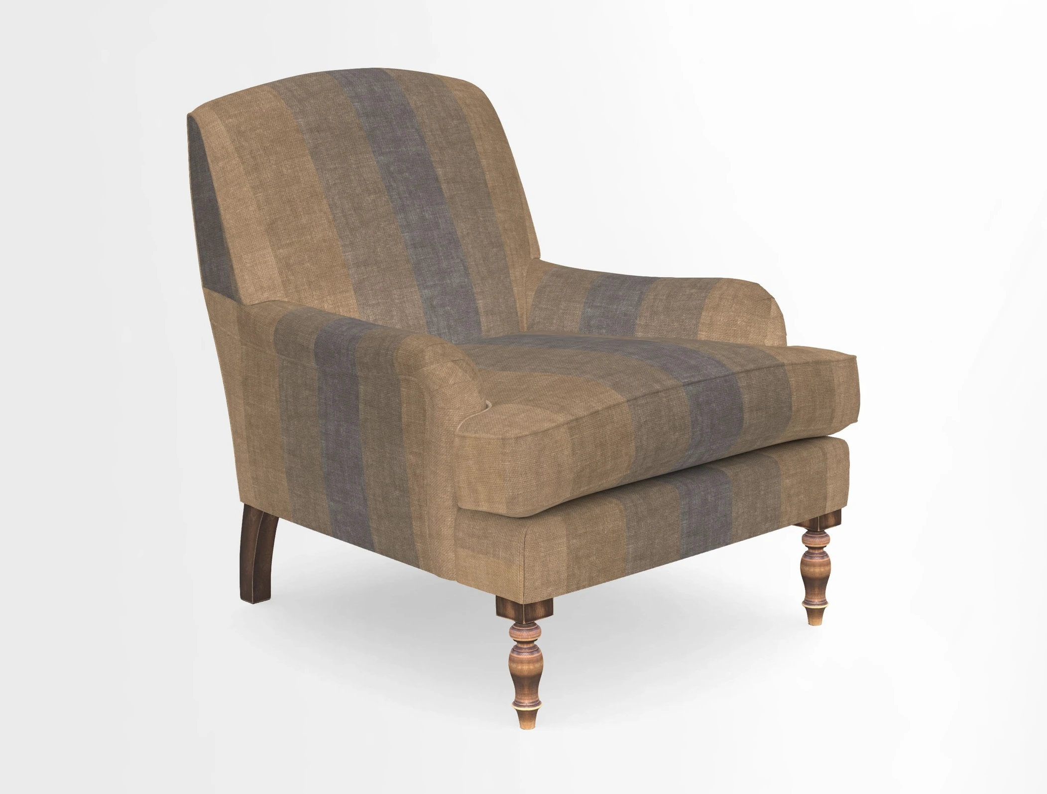 Lyndhurst Chair in V&A Threads of India Opulent-Velvets Lahore Dynasty Slate