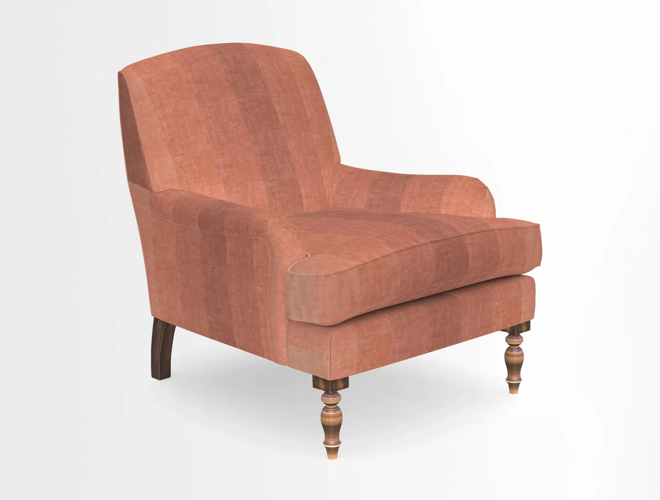 Lyndhurst Chair in V&A Threads of India Opulent-Velvets Lahore Dynasty Slate