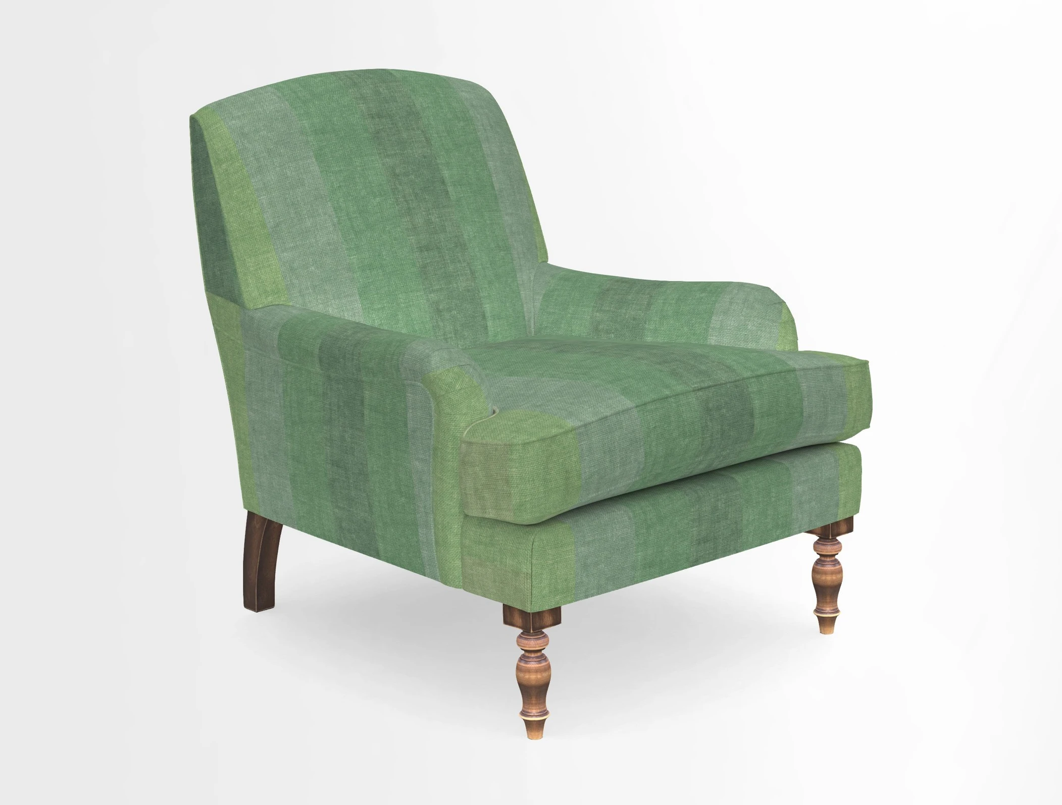 Lyndhurst Chair in V&A Threads of India Opulent-Velvets Lahore Dynasty Slate