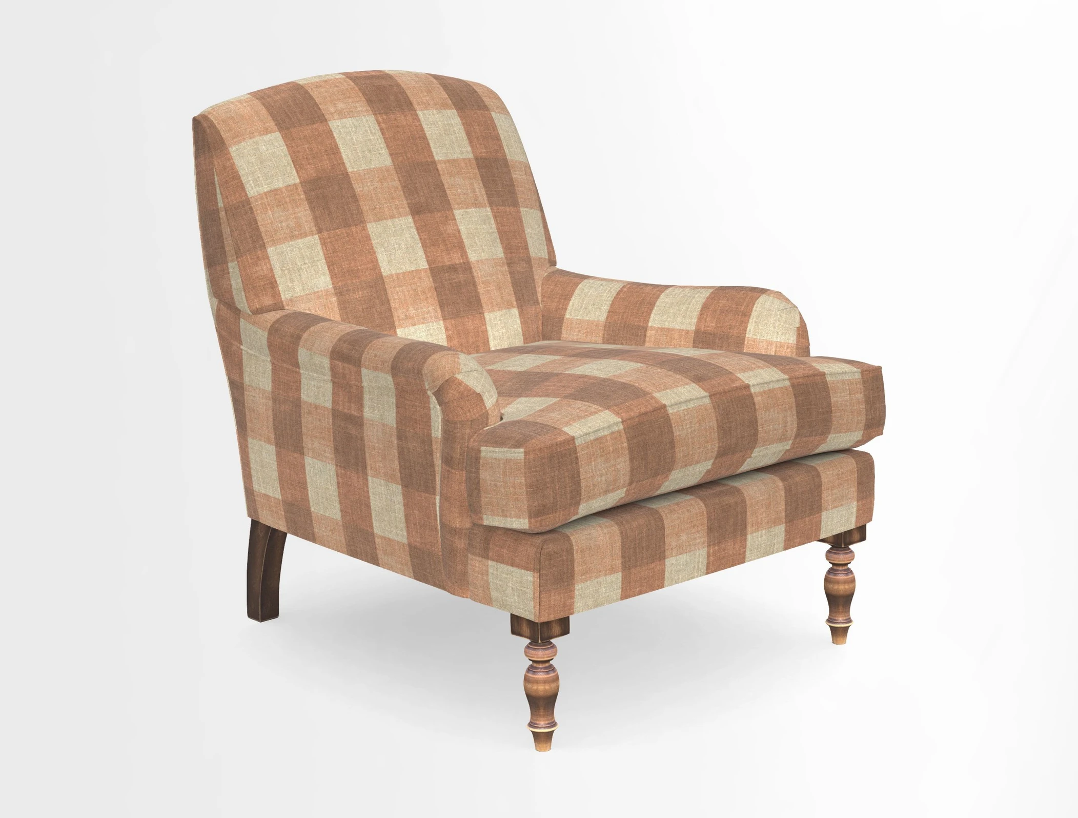 Lyndhurst Chair in V&A Threads of India Opulent-Velvets Lahore Dynasty Slate
