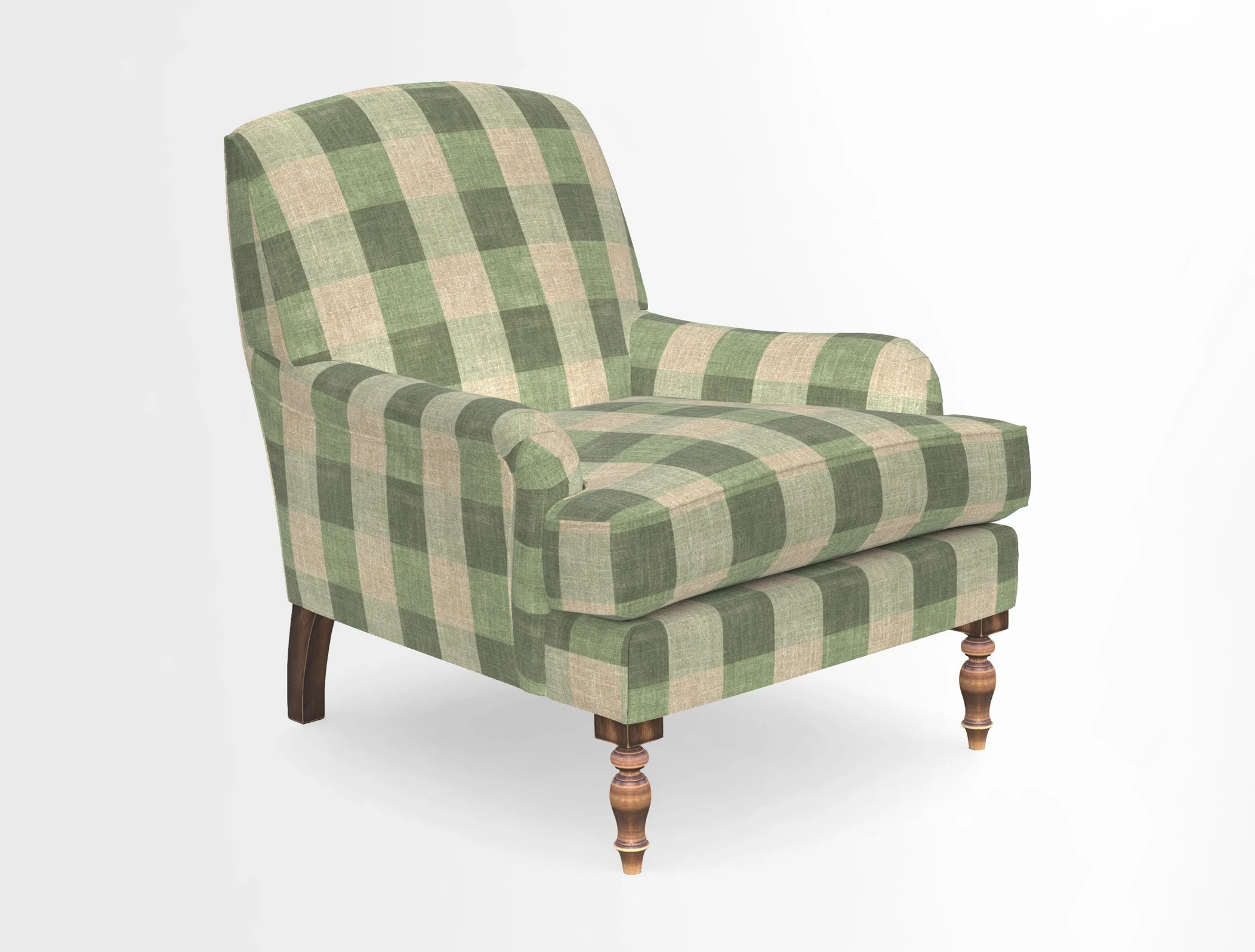 Lyndhurst Chair in V&A Threads of India Opulent-Velvets Lahore Dynasty Slate