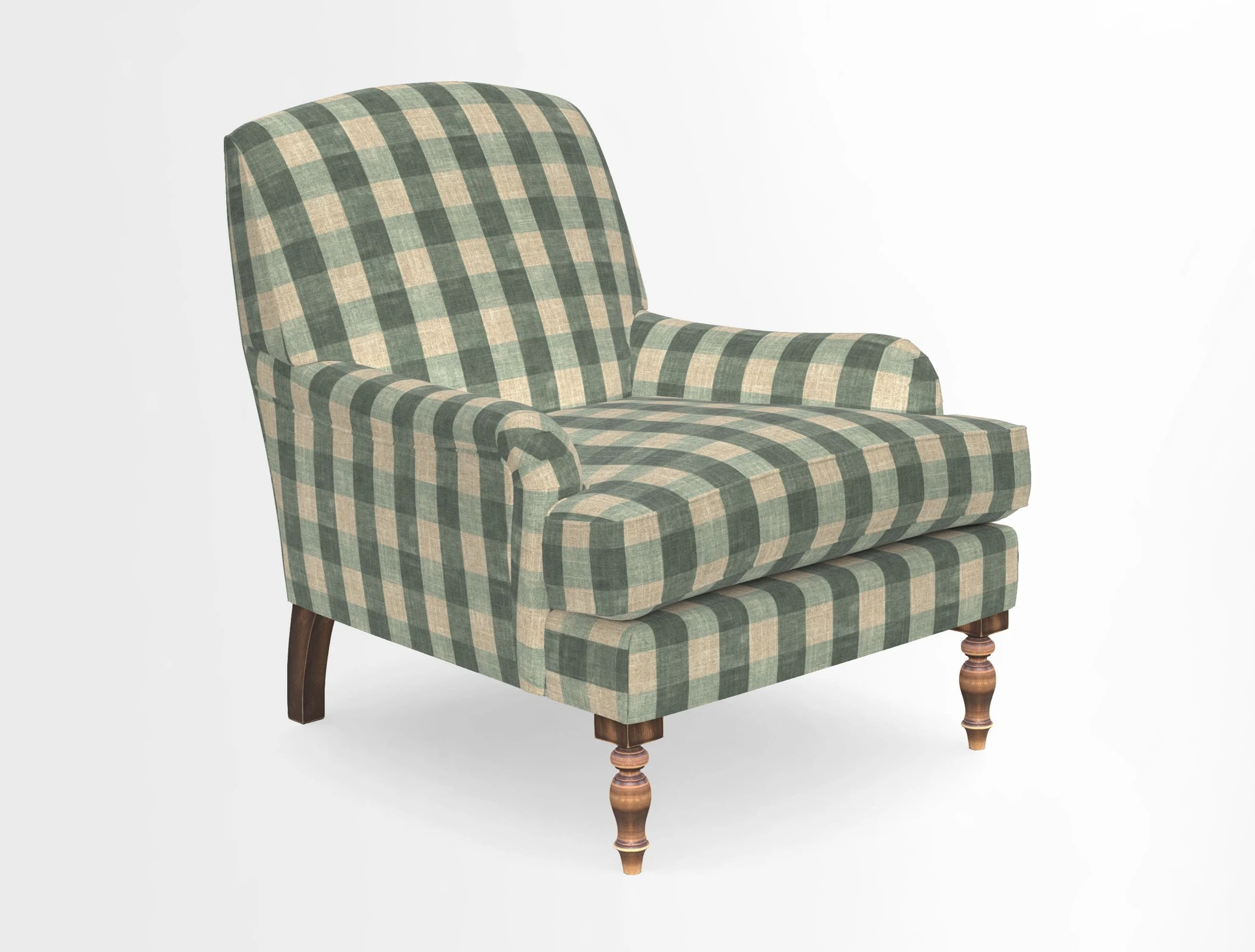 Lyndhurst Chair in V&A Threads of India Opulent-Velvets Lahore Dynasty Slate