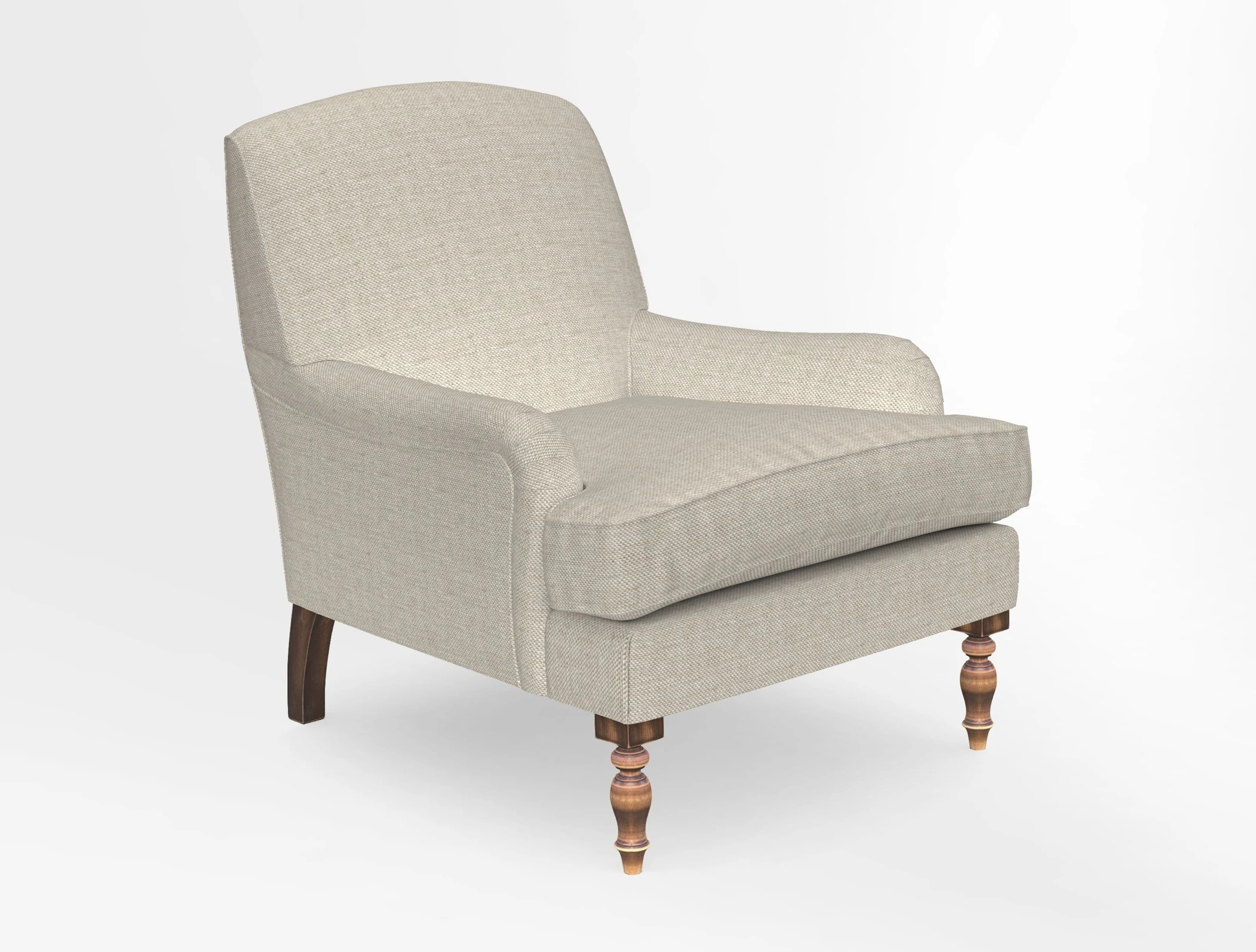Lyndhurst Chair in V&A Threads of India Opulent-Velvets Lahore Dynasty Slate