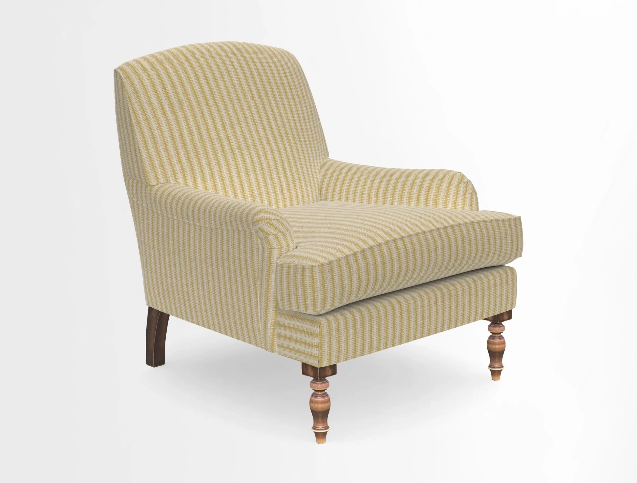 Lyndhurst Chair in V&A Threads of India Opulent-Velvets Lahore Dynasty Slate