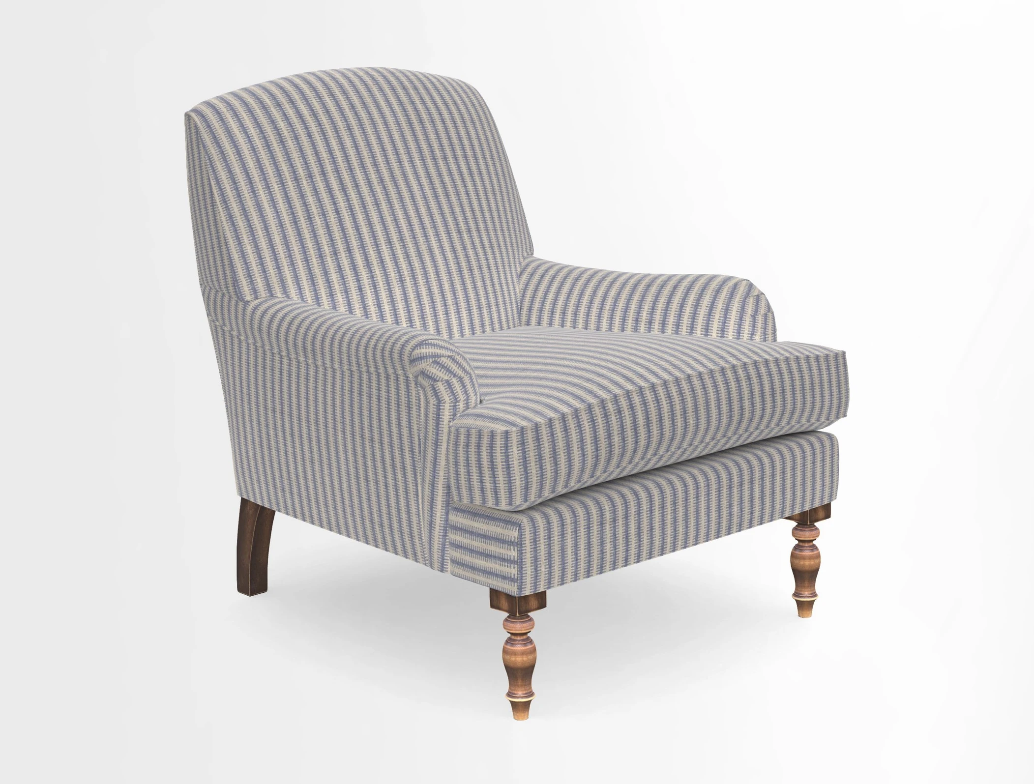 Lyndhurst Chair in V&A Threads of India Opulent-Velvets Lahore Dynasty Slate