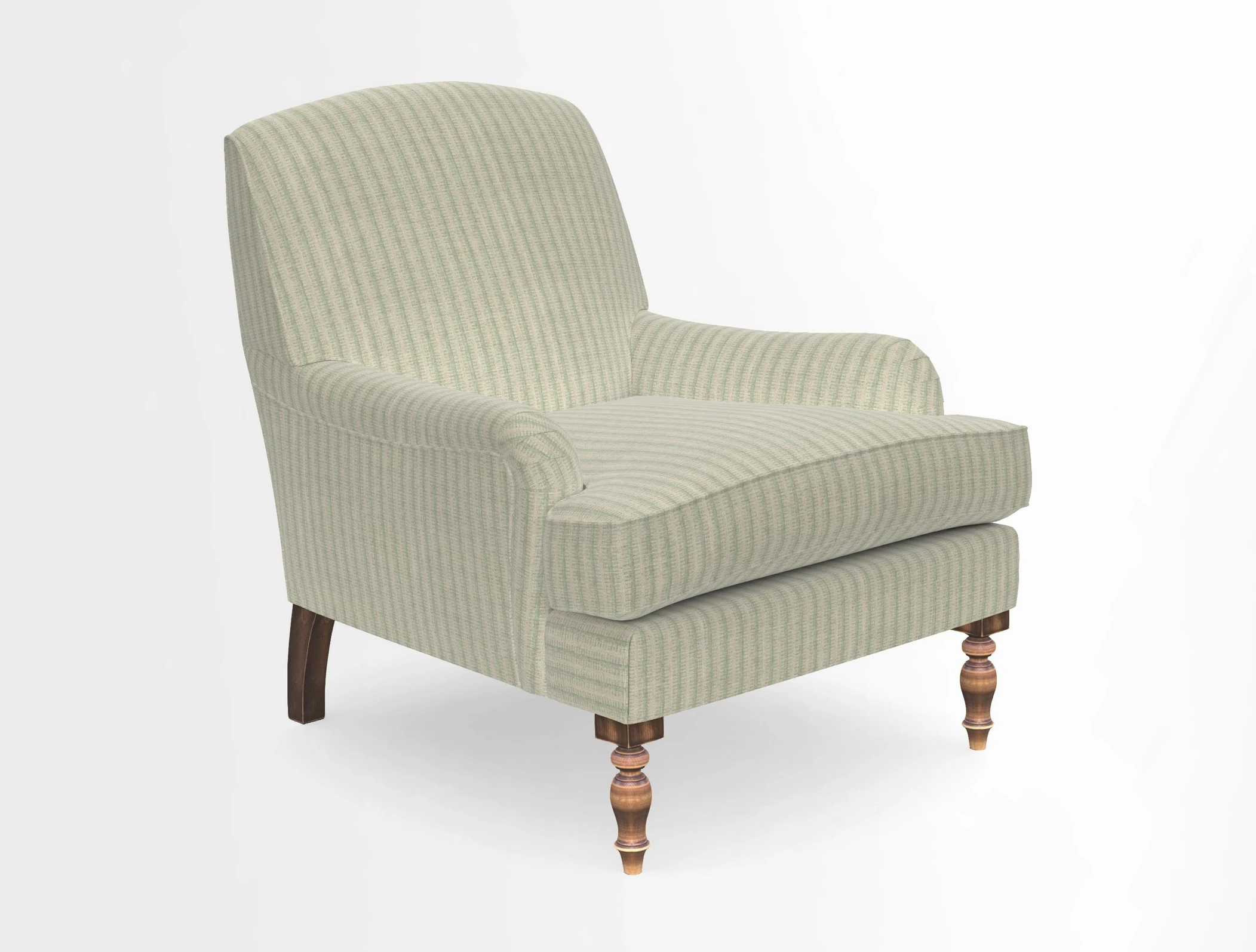 Lyndhurst Chair in V&A Threads of India Opulent-Velvets Lahore Dynasty Slate