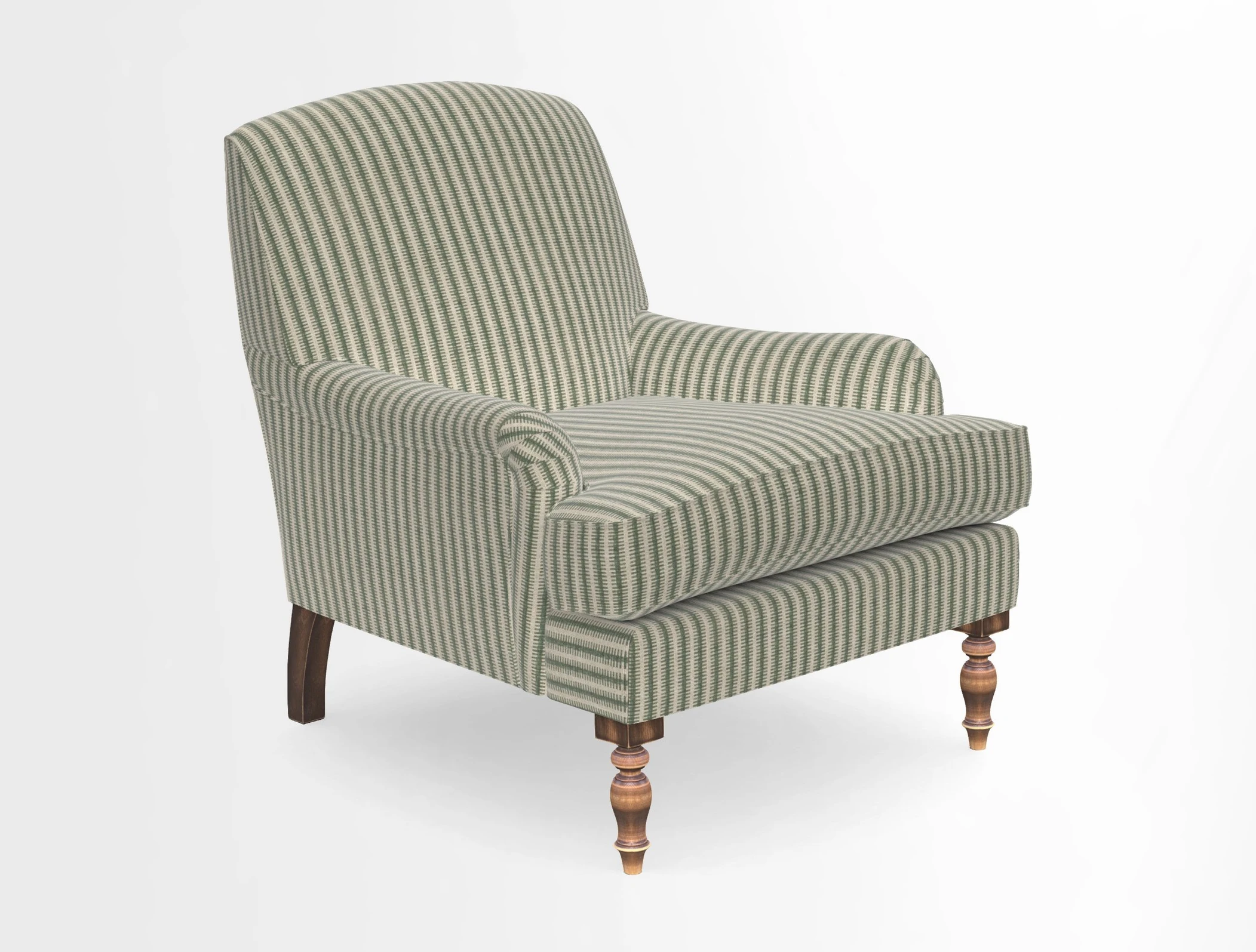 Lyndhurst Chair in V&A Threads of India Opulent-Velvets Lahore Dynasty Slate