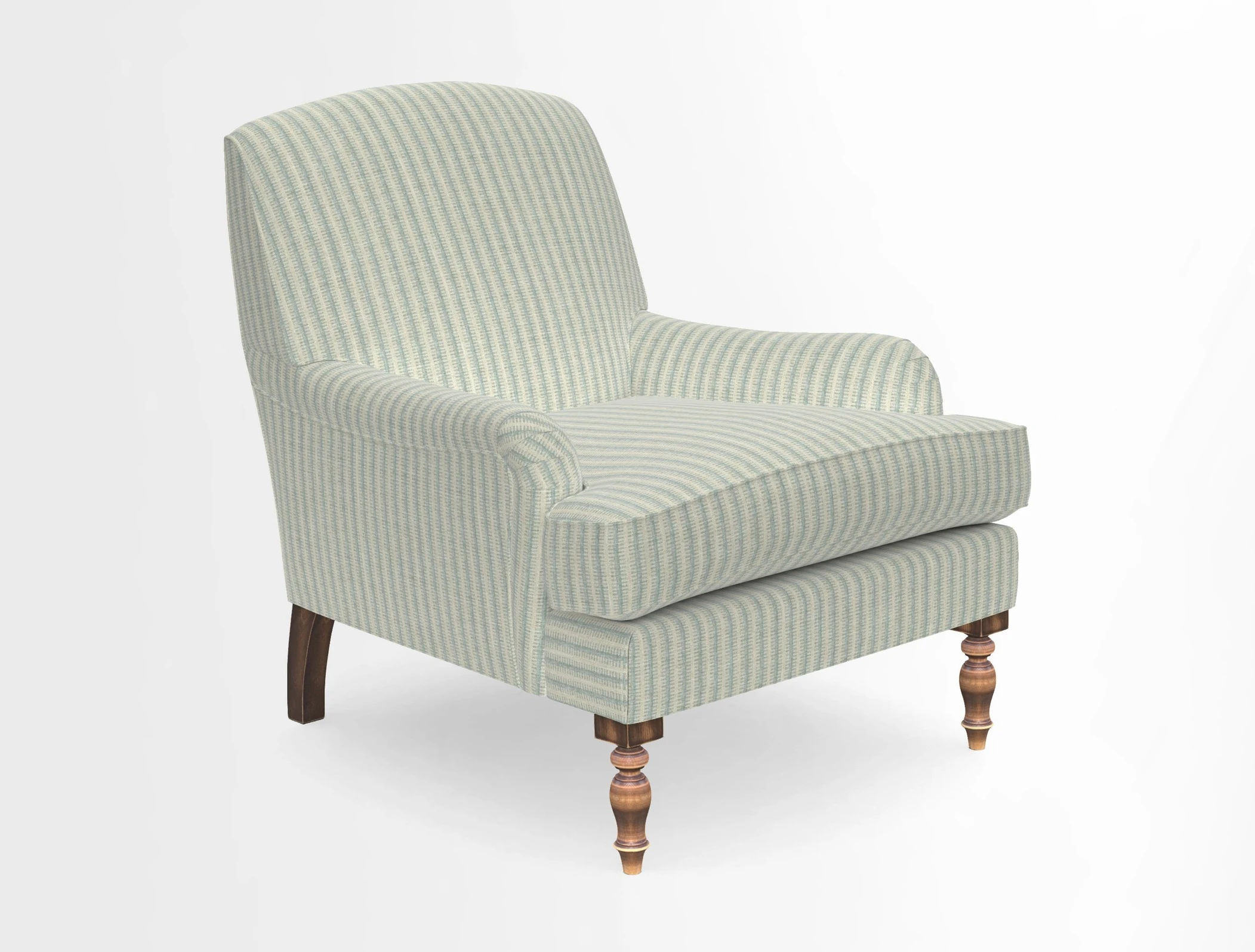 Lyndhurst Chair in V&A Threads of India Opulent-Velvets Lahore Dynasty Slate