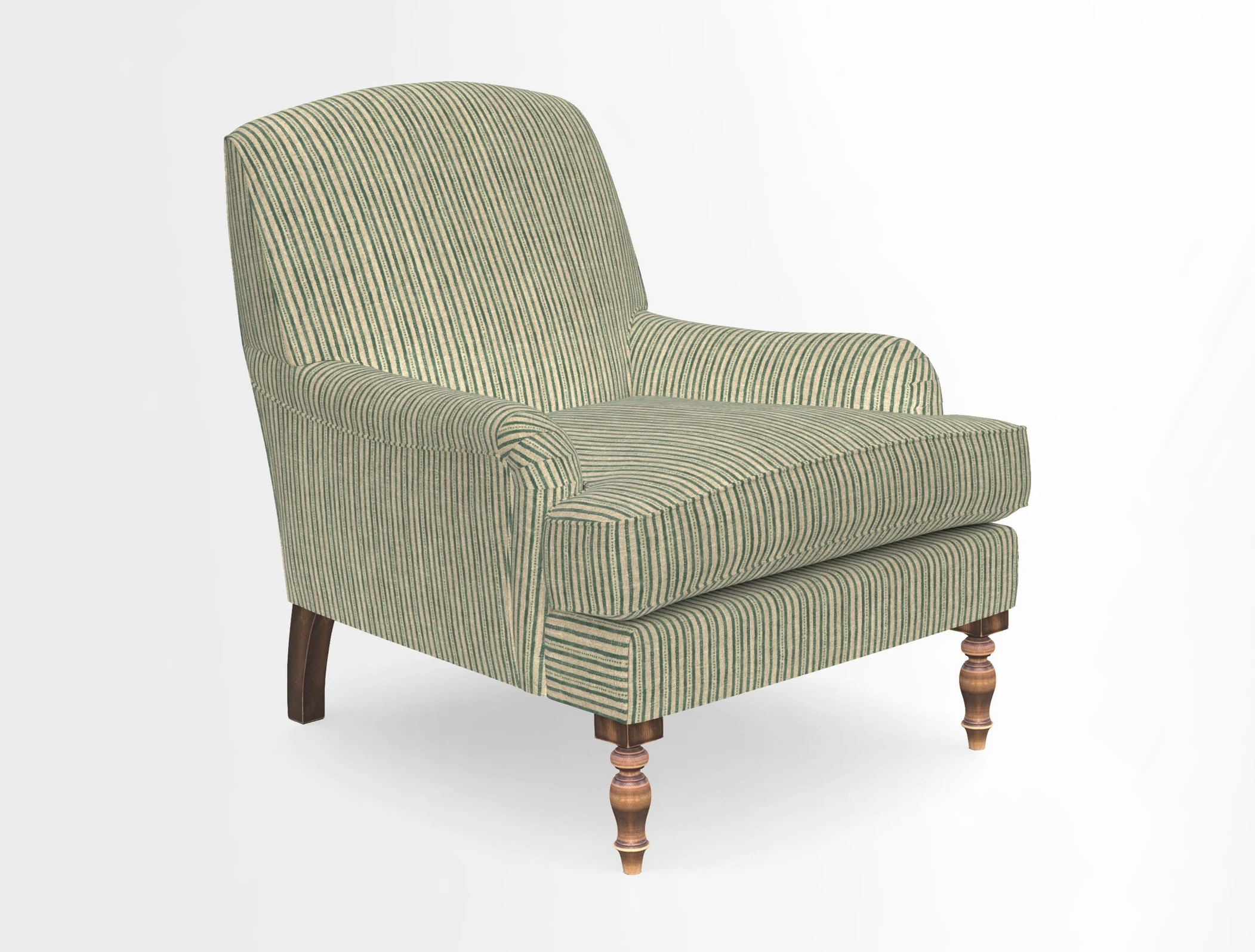 Lyndhurst Chair in V&A Threads of India Opulent-Velvets Lahore Dynasty Slate