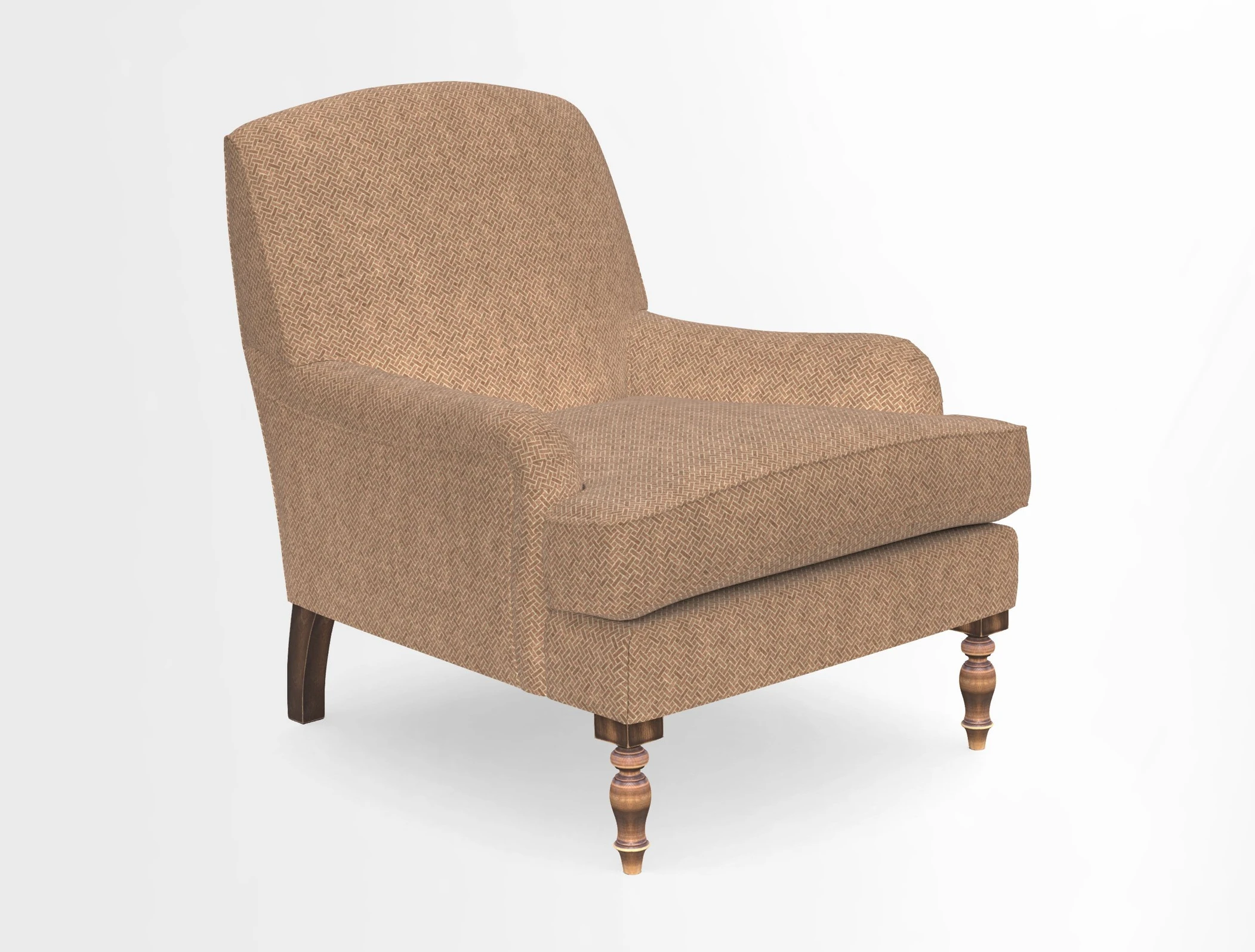 Lyndhurst Chair in V&A Threads of India Opulent-Velvets Lahore Dynasty Slate