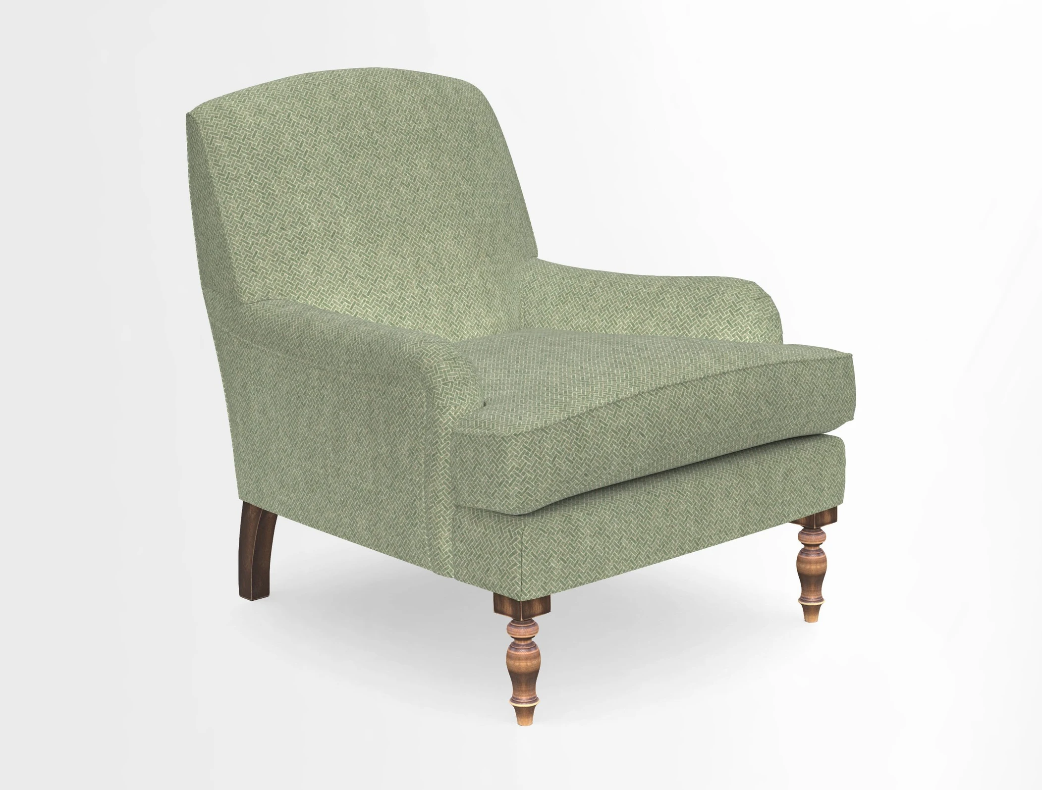 Lyndhurst Chair in V&A Threads of India Opulent-Velvets Lahore Dynasty Slate