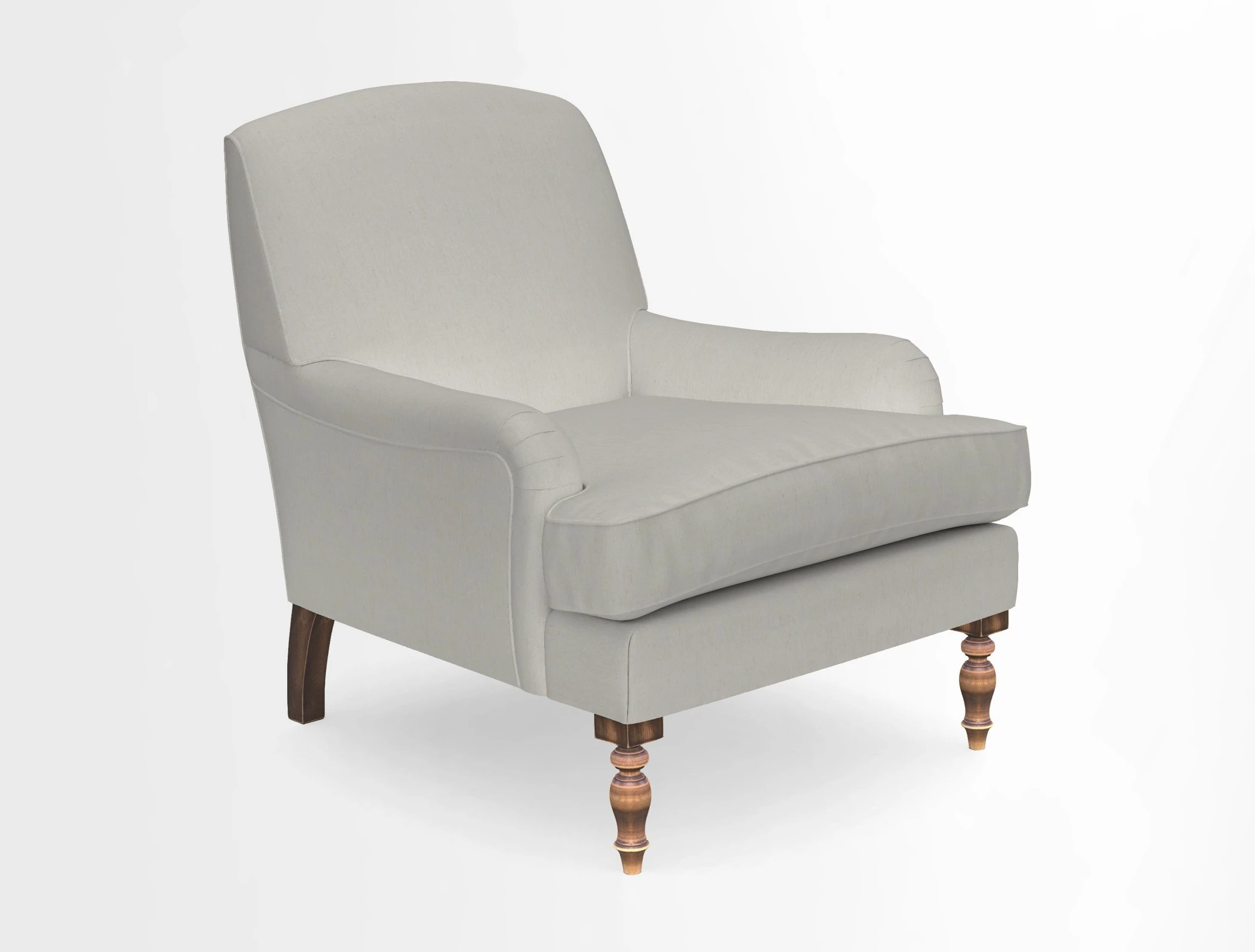 Lyndhurst Chair in V&A Threads of India Opulent-Velvets Lahore Dynasty Slate