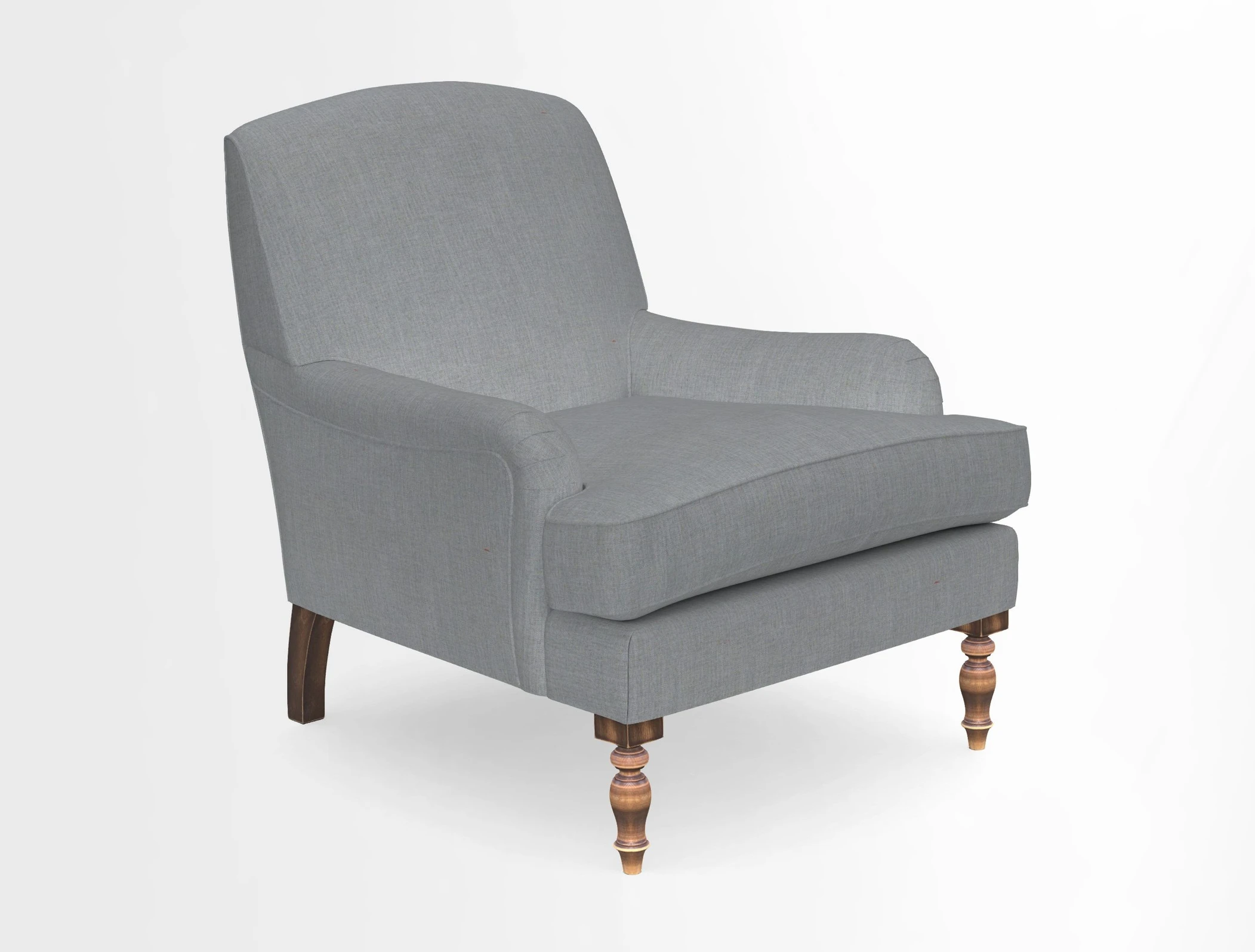 Lyndhurst Chair in V&A Threads of India Opulent-Velvets Lahore Dynasty Slate