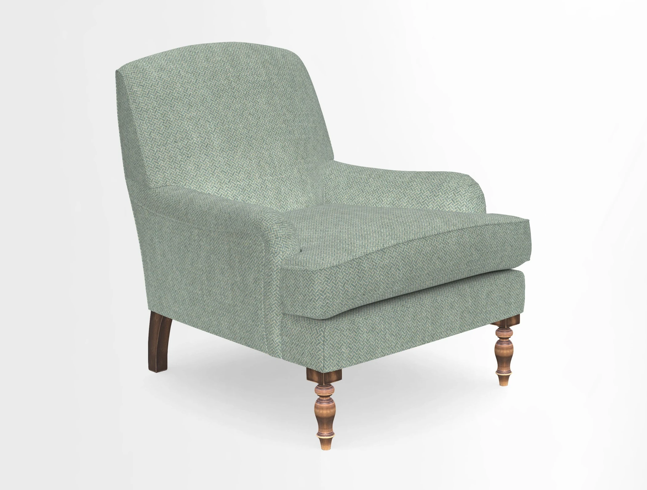 Lyndhurst Chair in V&A Threads of India Opulent-Velvets Lahore Dynasty Slate