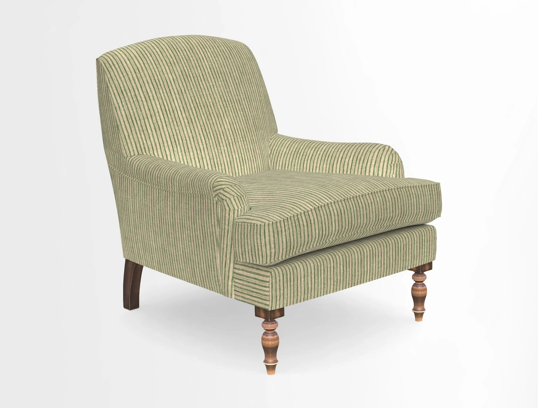 Lyndhurst Chair in V&A Threads of India Opulent-Velvets Lahore Dynasty Slate