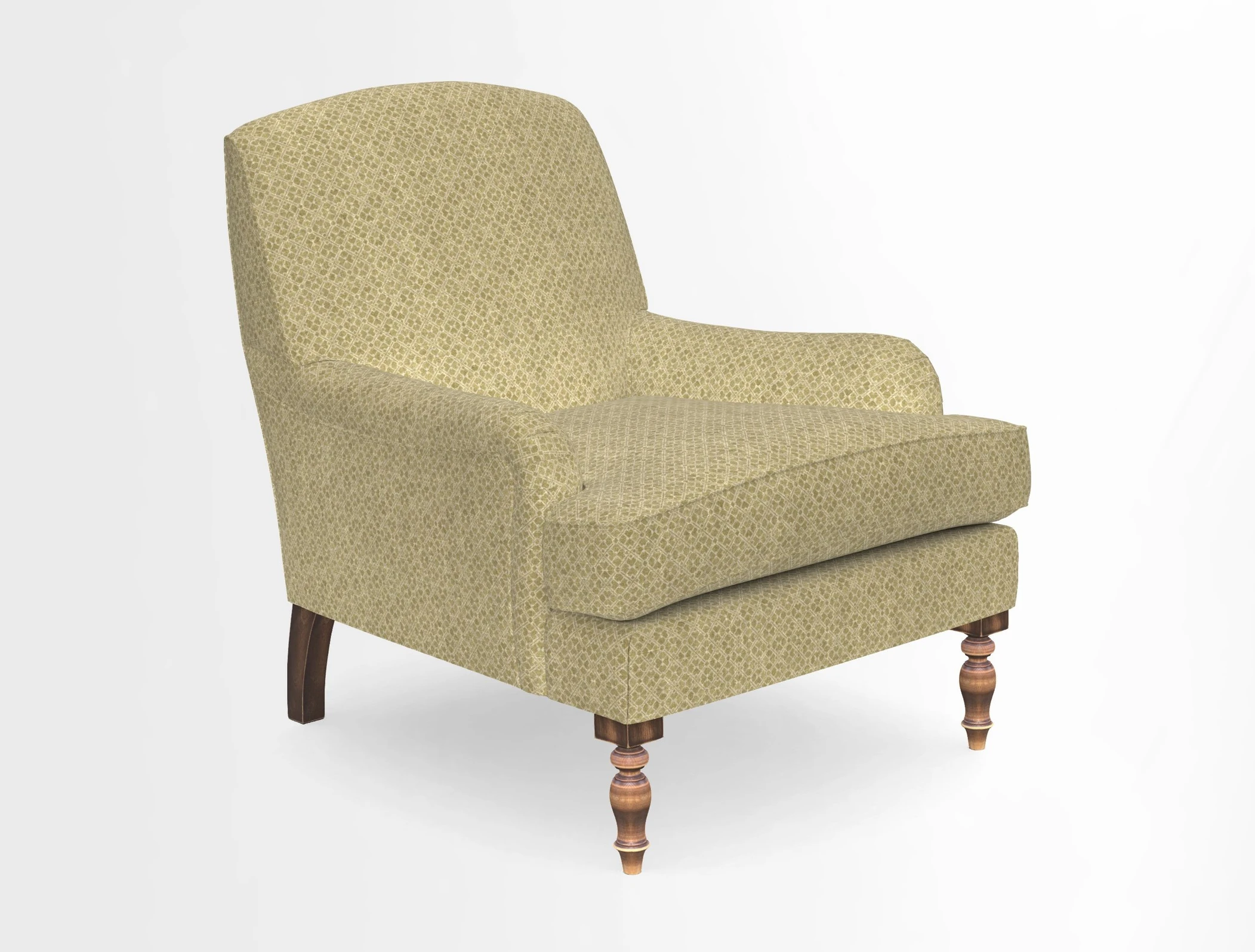 Lyndhurst Chair in V&A Threads of India Opulent-Velvets Lahore Dynasty Slate