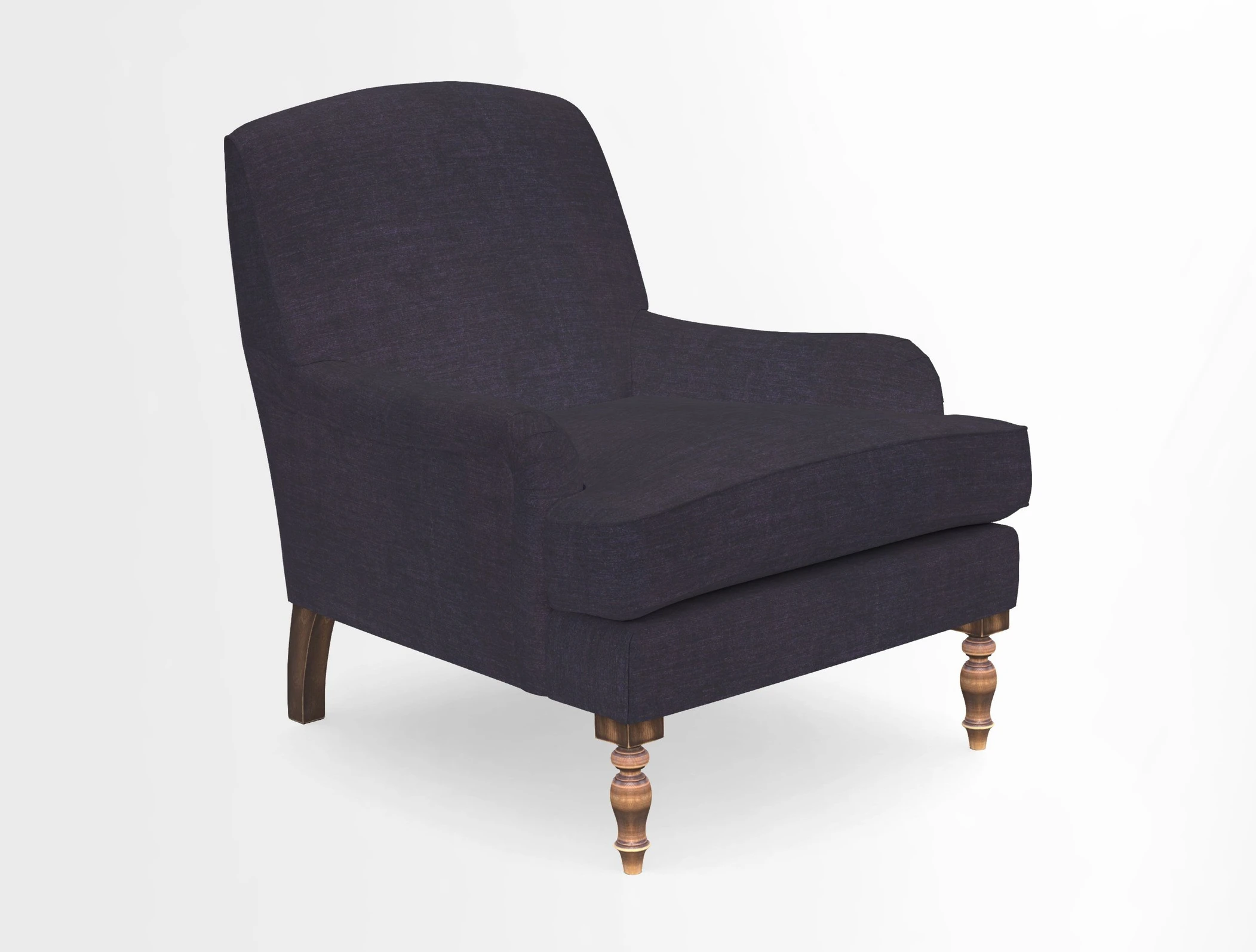 Lyndhurst Chair in V&A Threads of India Opulent-Velvets Lahore Dynasty Slate