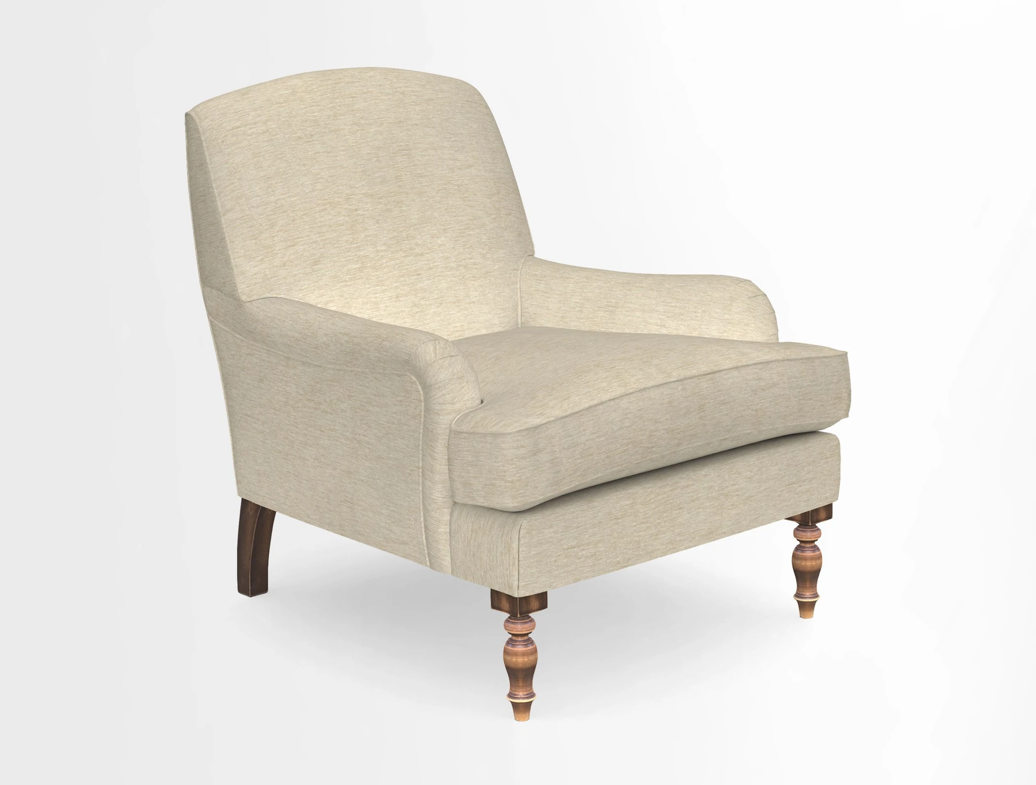 Lyndhurst Chair in V&A Threads of India Opulent-Velvets Lahore Dynasty Slate