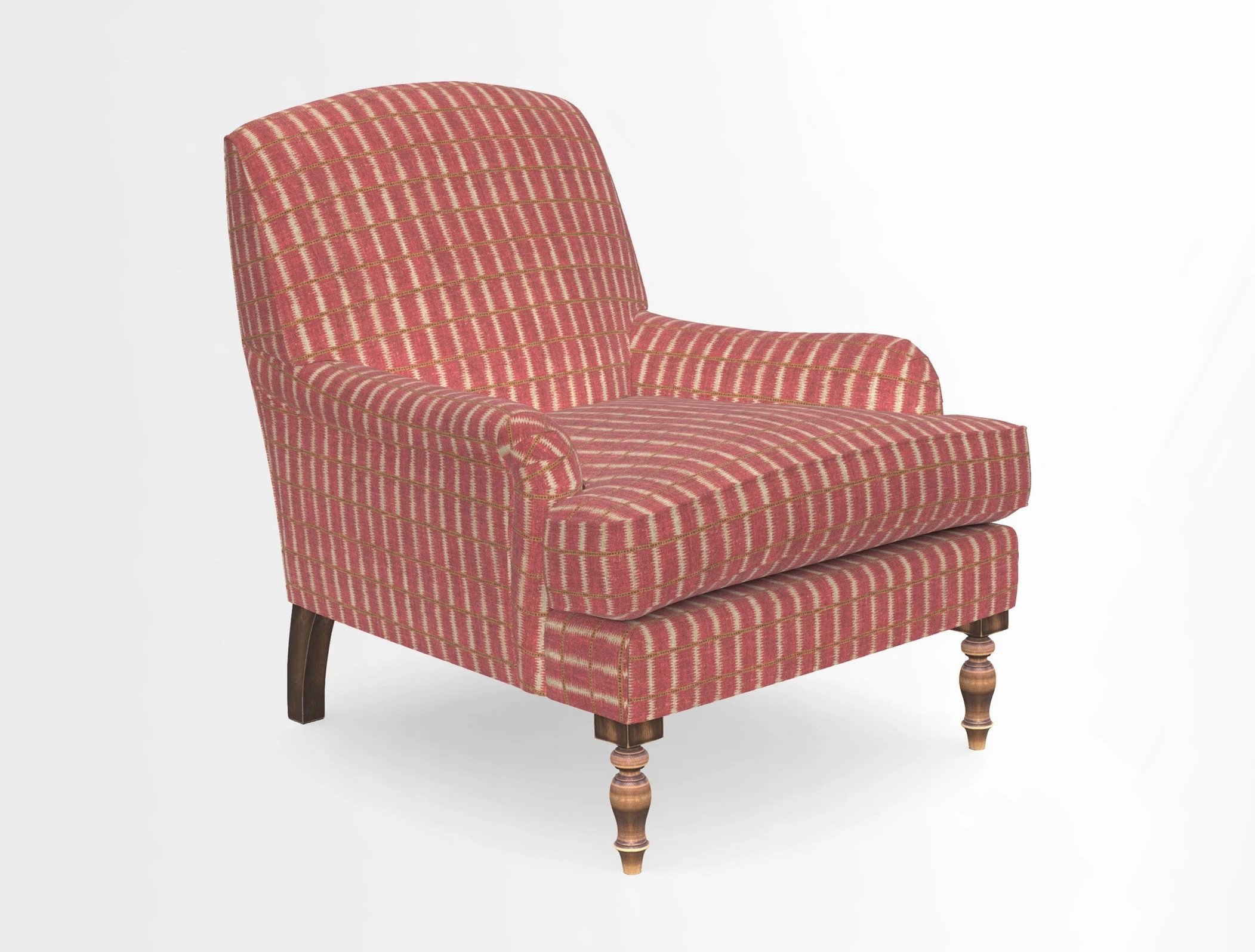 Lyndhurst Chair in V&A Threads of India Opulent-Velvets Lahore Dynasty Slate