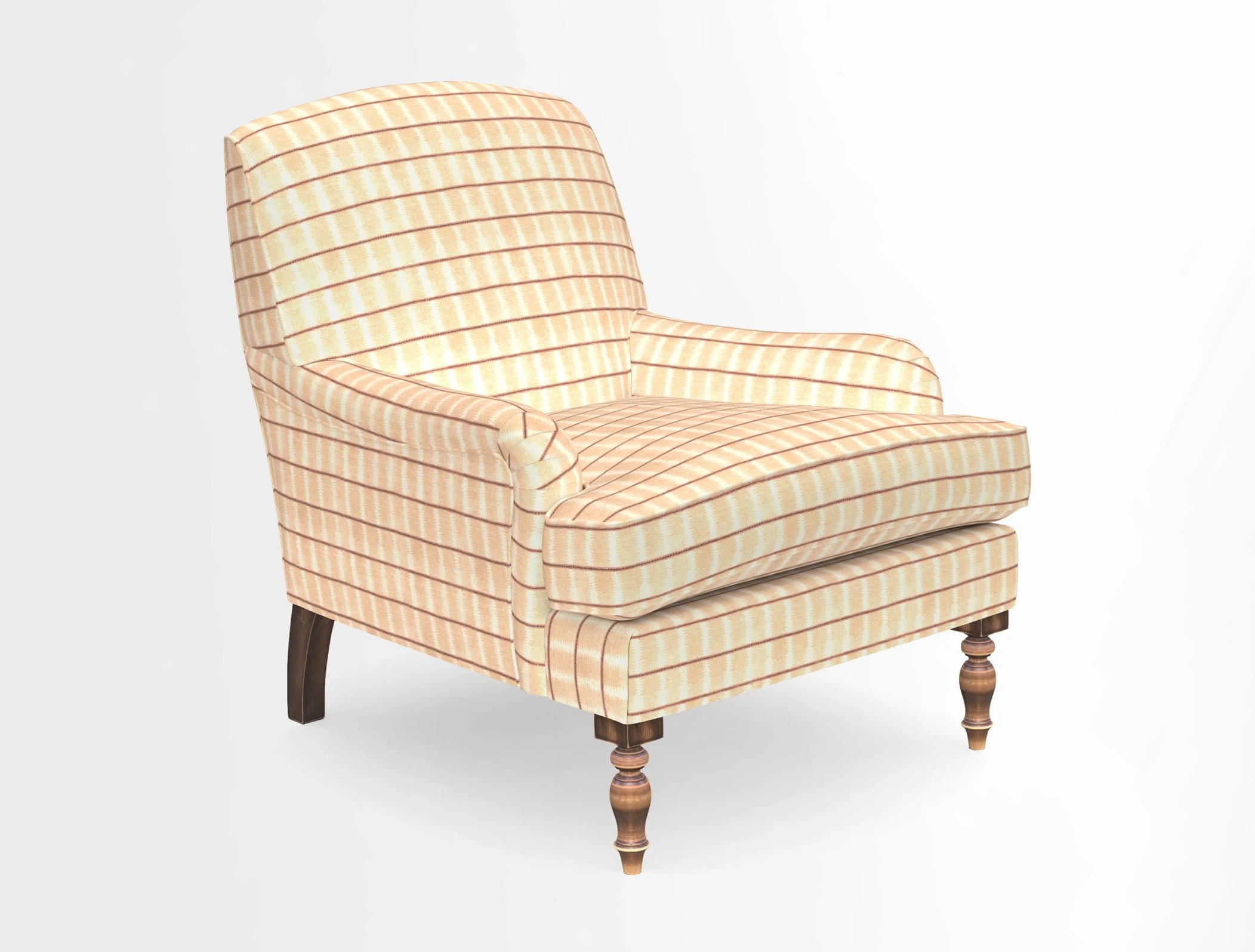 Lyndhurst Chair in V&A Threads of India Opulent-Velvets Lahore Dynasty Slate