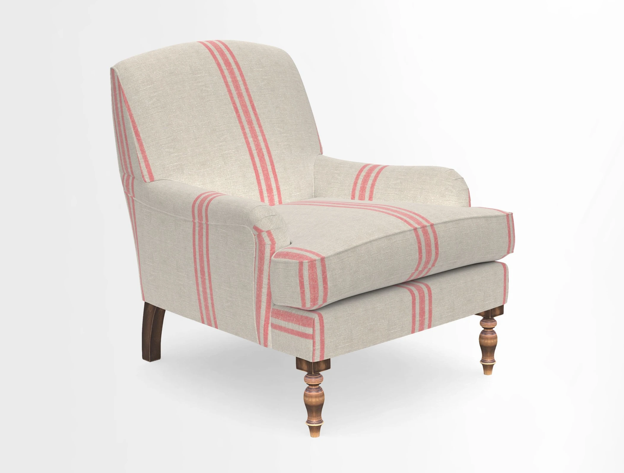 Lyndhurst Chair in V&A Threads of India Opulent-Velvets Lahore Dynasty Slate