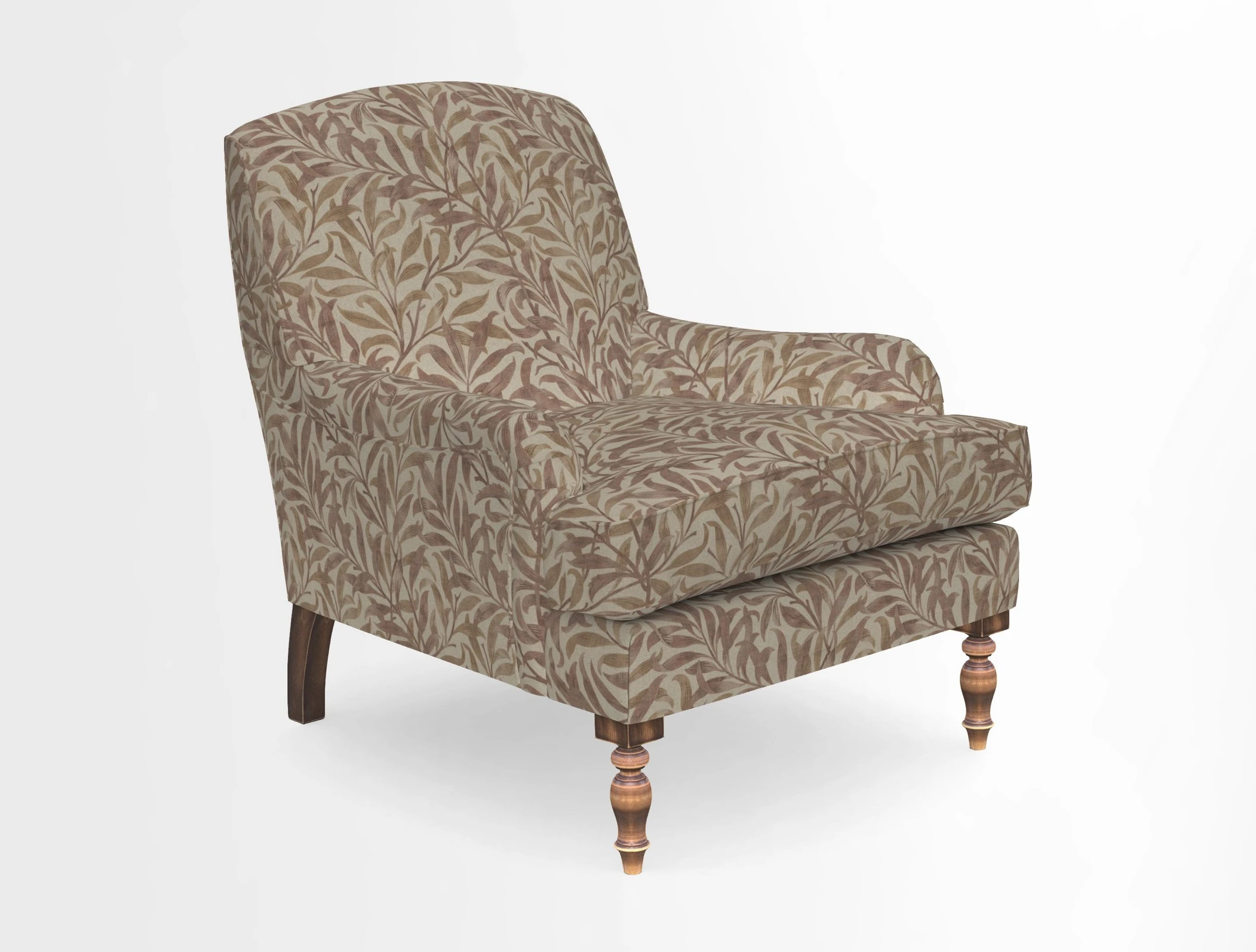 Lyndhurst Chair in V&A Threads of India Opulent-Velvets Lahore Dynasty Slate