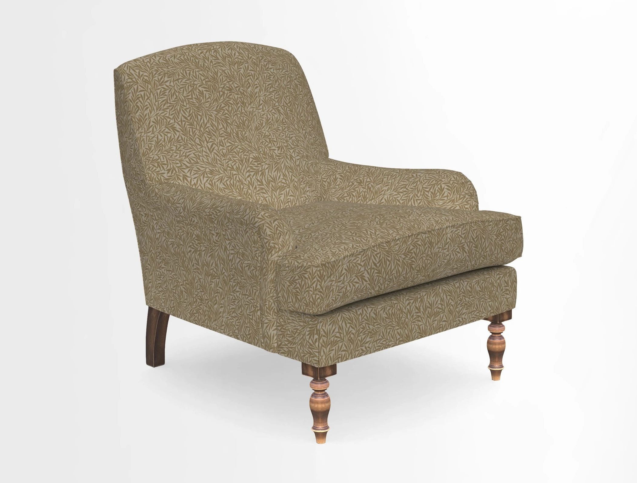 Lyndhurst Chair in V&A Threads of India Opulent-Velvets Lahore Dynasty Slate