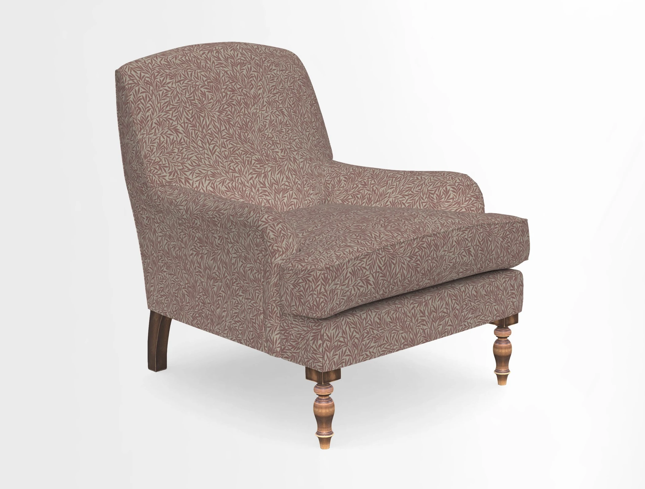 Lyndhurst Chair in V&A Threads of India Opulent-Velvets Lahore Dynasty Slate