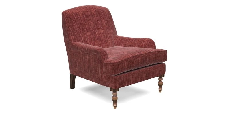 Lyndhurst Chair in V&A Threads of India Opulent-Velvets Lahore Dynasty Slate