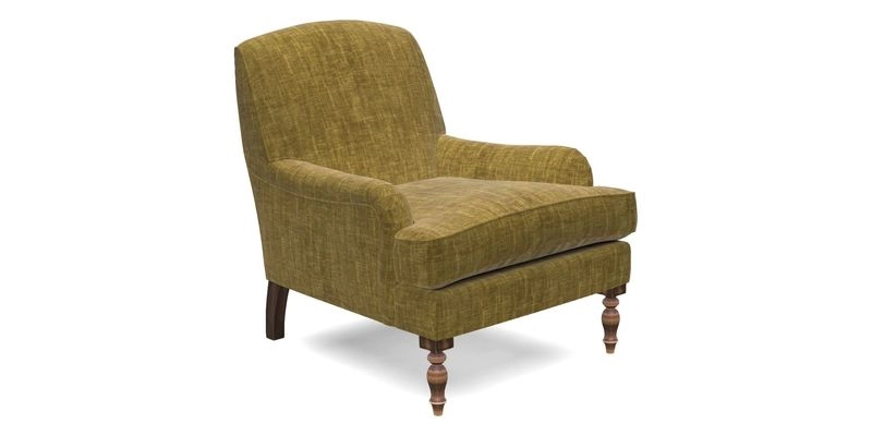 Lyndhurst Chair in V&A Threads of India Opulent-Velvets Lahore Dynasty Slate