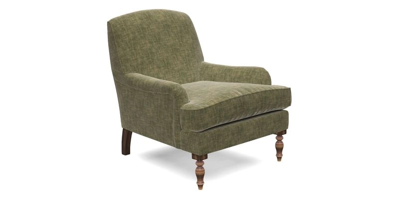 Lyndhurst Chair in V&A Threads of India Opulent-Velvets Lahore Dynasty Slate