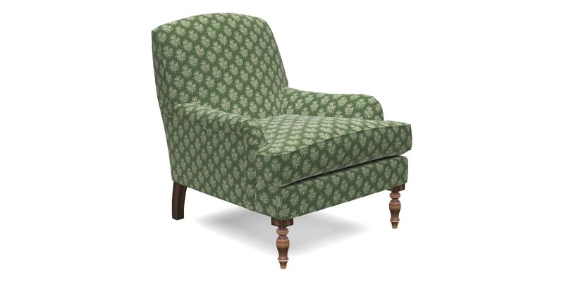 Lyndhurst Chair in V&A Threads of India Opulent-Velvets Lahore Dynasty Slate