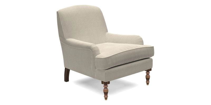 Lyndhurst Chair in V&A Threads of India Opulent-Velvets Lahore Dynasty Slate