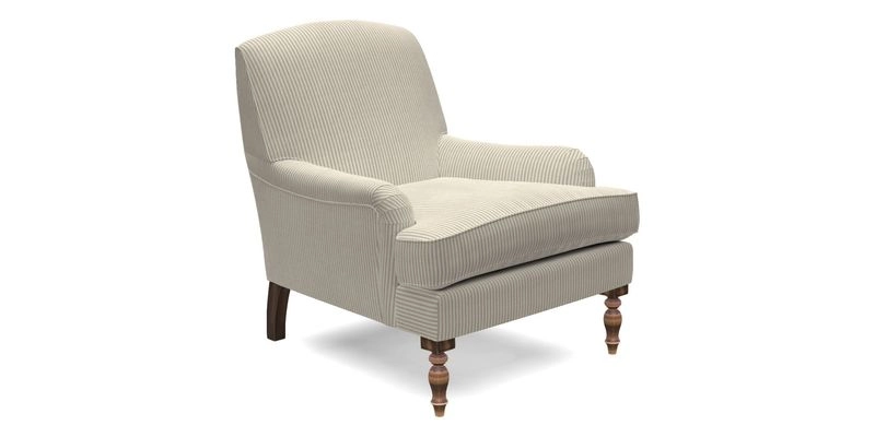 Lyndhurst Chair in V&A Threads of India Opulent-Velvets Lahore Dynasty Slate