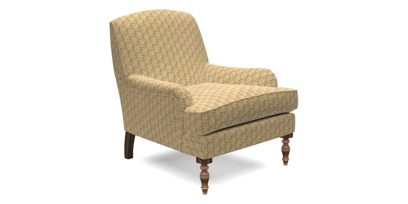 Lyndhurst Chair in V&A Threads of India Opulent-Velvets Lahore Dynasty Slate