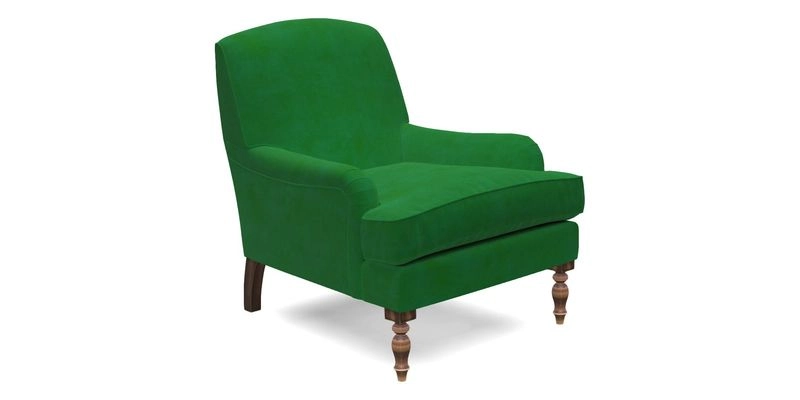 Lyndhurst Chair in V&A Threads of India Opulent-Velvets Lahore Dynasty Slate