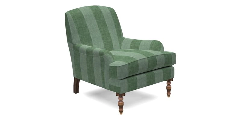 Lyndhurst Chair in V&A Threads of India Opulent-Velvets Lahore Dynasty Slate