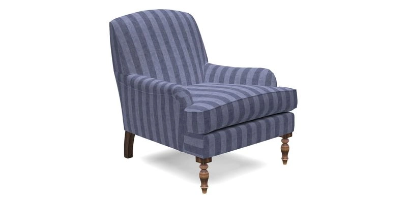 Lyndhurst Chair in V&A Threads of India Opulent-Velvets Lahore Dynasty Slate