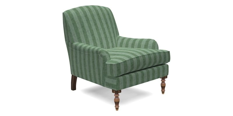 Lyndhurst Chair in V&A Threads of India Opulent-Velvets Lahore Dynasty Slate