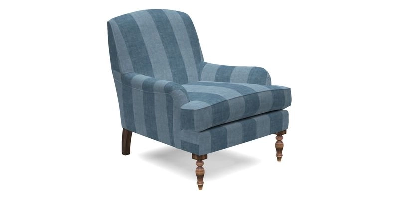 Lyndhurst Chair in V&A Threads of India Opulent-Velvets Lahore Dynasty Slate