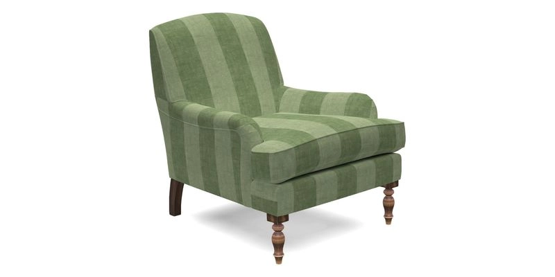 Lyndhurst Chair in V&A Threads of India Opulent-Velvets Lahore Dynasty Slate