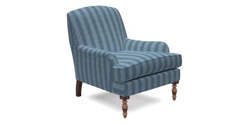 Lyndhurst Chair in V&A Threads of India Opulent-Velvets Lahore Dynasty Slate