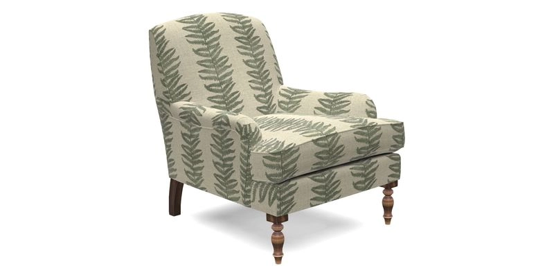 Lyndhurst Chair in V&A Threads of India Opulent-Velvets Lahore Dynasty Slate