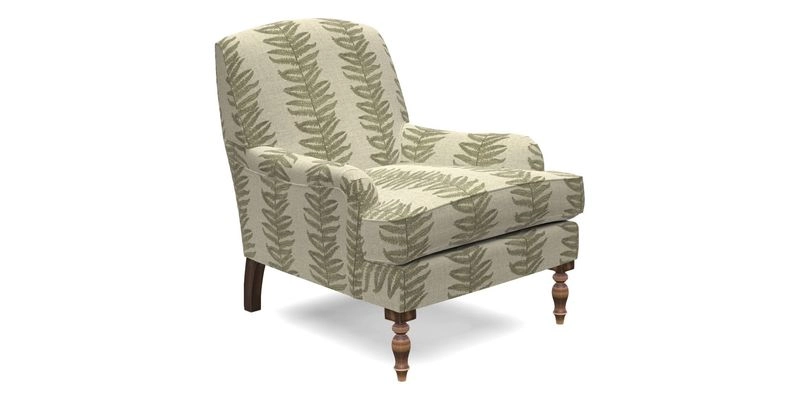 Lyndhurst Chair in V&A Threads of India Opulent-Velvets Lahore Dynasty Slate