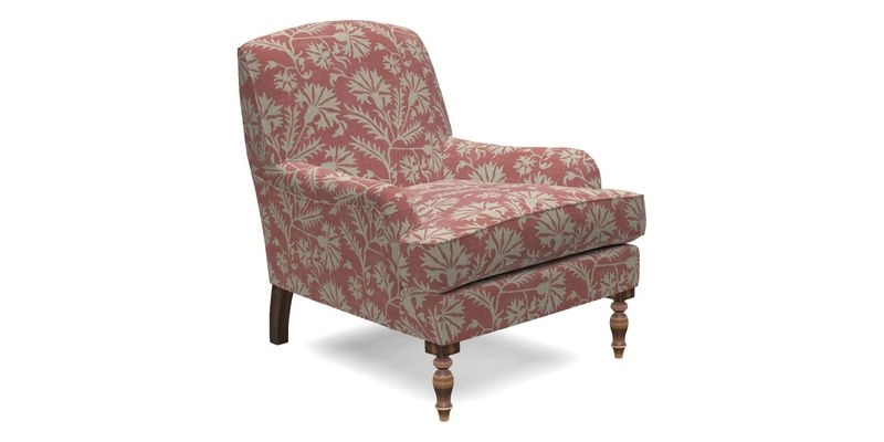 Lyndhurst Chair in V&A Threads of India Opulent-Velvets Lahore Dynasty Slate