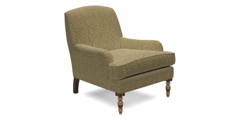 Lyndhurst Chair in V&A Threads of India Opulent-Velvets Lahore Dynasty Slate