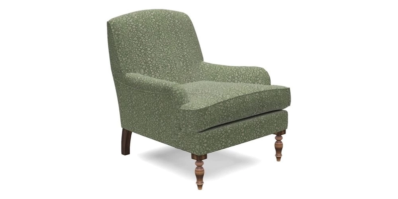 Lyndhurst Chair in V&A Threads of India Opulent-Velvets Lahore Dynasty Slate